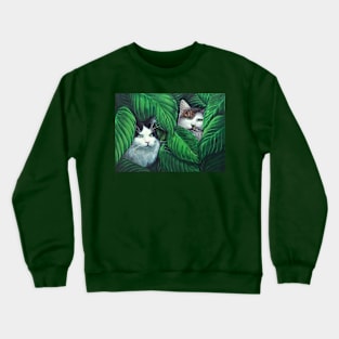 Cats hiding Crewneck Sweatshirt